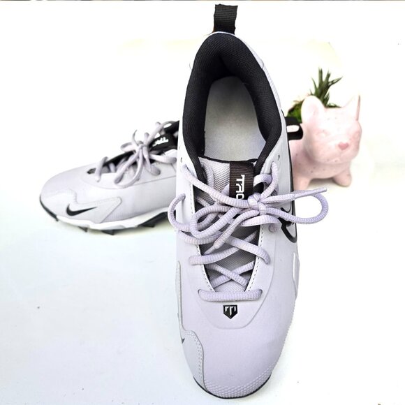 NIKE Youth Force Trout 9 Keystone RM Baseball Cleats GREY/ BLACK - Picture 4 of 5